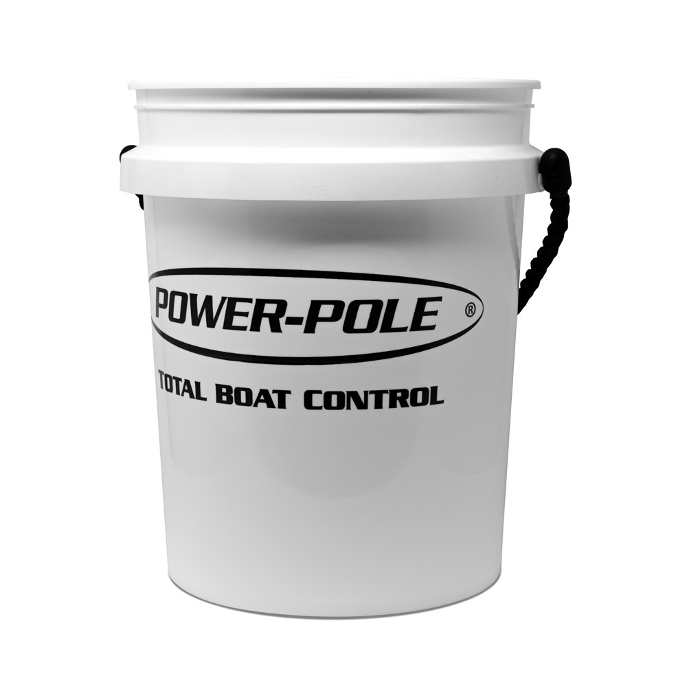 White 5 Gallon Bucket w /PP logo